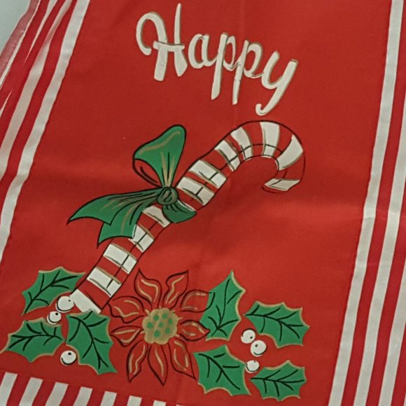 Vintage Happy Holiday Half Apron Christmas - Picture 6 of 11